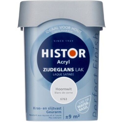 Histor Acryl Zijdeglans Lak - Hoornwit Histor Acryl Zijdeglans Lak - Hoornwit