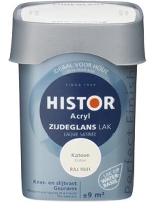 Histor Acryl Zijdeglans Lak - RAL 9001 Katoen
