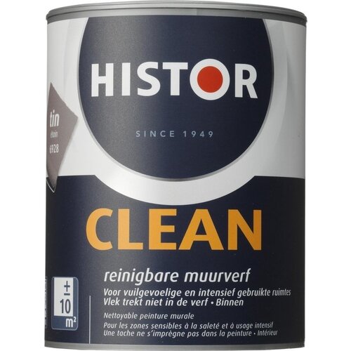 Histor Clean Muurverf - 1 liter - Tin Histor Clean Muurverf - 1 liter - Tin