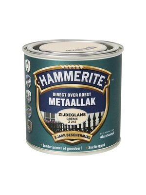 Hammerite Metaallak Direct over Roest Zijdeglans - Z212 Creme