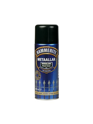 Hammerite Metaallak Direct over Roest Hoogglans Spuitbus - 400 ml S038 Standgroen