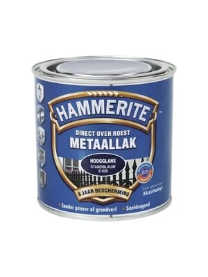 Hammerite Metaallak Direct over Roest Hoogglans - S028 Standblauw