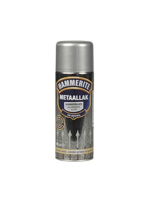Hammerite Metaallak Direct over Roest Hamerslag Spuitbus - 400 ml H115 Zilvergrijs