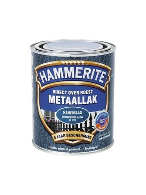 Hammerite Metaallak Direct over Roest Hamerslag - H128 Donkerblauw