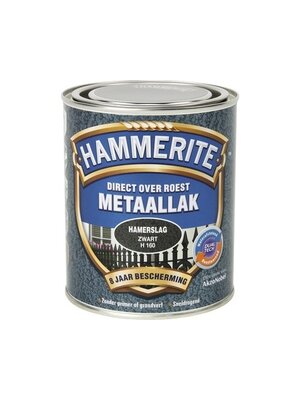 Hammerite Metaallak Direct over Roest Hamerslag - H160 Zwart