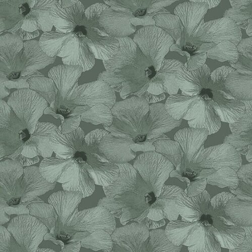 Dutch Wallcoverings Behang Annuell Hibiscus Groen 11001 Dutch Wallcoverings Behang Annuell Hibiscus Groen 11001