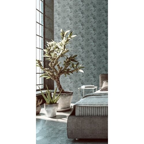 Dutch Wallcoverings Behang Annuell Hibiscus Groen 11001 Dutch Wallcoverings Behang Annuell Hibiscus Groen 11001