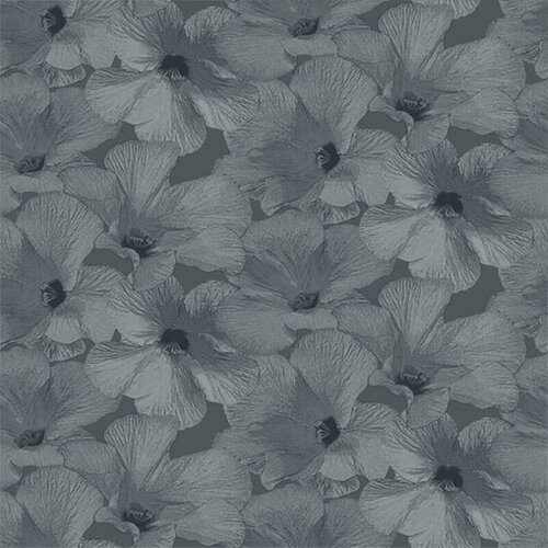 Dutch Wallcoverings Behang Annuell Hibiscus Blauw 11002 Dutch Wallcoverings Behang Annuell Hibiscus Blauw 11002