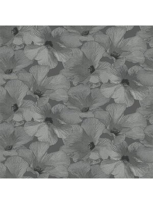 Dutch Wallcoverings Behang Annuell Hibiscus Grijs 11003