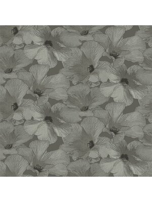 Dutch Wallcoverings Behang Annuell Hibiscus Bruin 11004