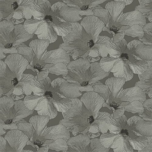 Dutch Wallcoverings Behang Annuell Hibiscus Bruin 11004 Dutch Wallcoverings Behang Annuell Hibiscus Bruin 11004