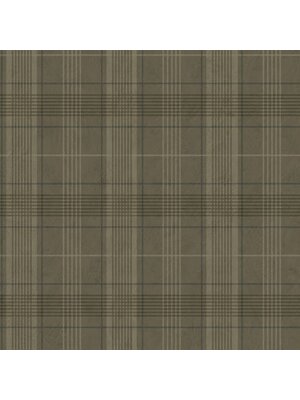 Dutch Wallcoverings Behang Annuell Ruit Bruin 11020
