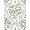 Dutch Wallcoverings Behang Carat Deluxe Medaillon Wit/Zilver 10060-14