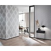 Dutch Wallcoverings Behang Carat Deluxe Medaillon Wit/Zilver 10060-14