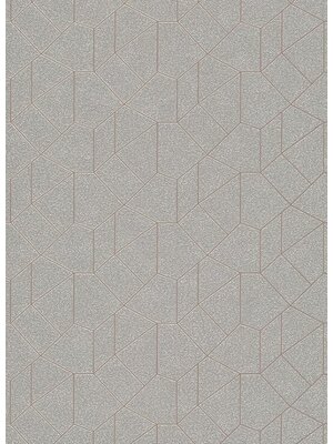 Dutch Wallcoverings Behang Carat Deluxe Dessin Zilver/Beige 10062-02