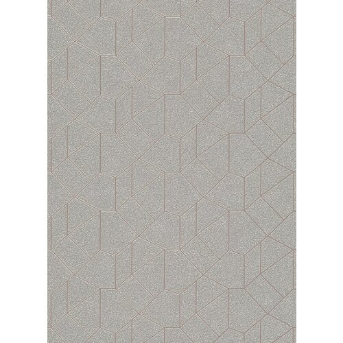 Dutch Wallcoverings Behang Carat Deluxe Dessin Zilver/Beige 10062-02