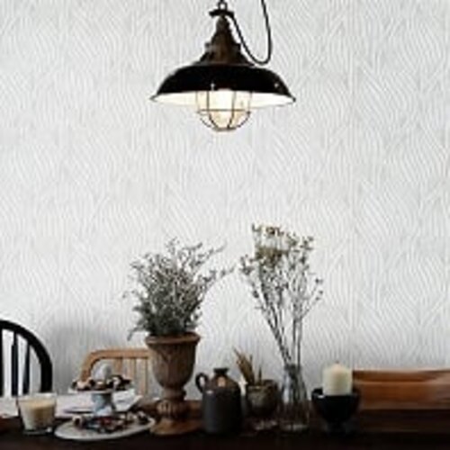 Dutch Wallcoverings Behang Carat Deluxe Dessin Wit/Zilver 10063-31 Dutch Wallcoverings Behang Carat Deluxe Dessin Wit/Zilver 10063-31