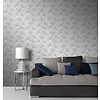 Dutch Wallcoverings Behang Carat Deluxe Bloem Wit/Grijs 10064-31 Dutch Wallcoverings Behang Carat Deluxe Bloem Wit/Grijs 10064-31