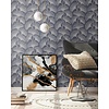 Dutch Wallcoverings Behang Carat Deluxe Bloem Zwart/Zilver 10064-37