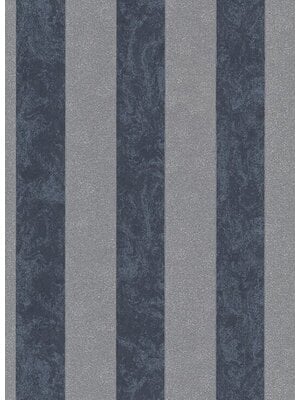 Dutch Wallcoverings Behang Carat Deluxe Streep Antraciet/Zilver 10077-37