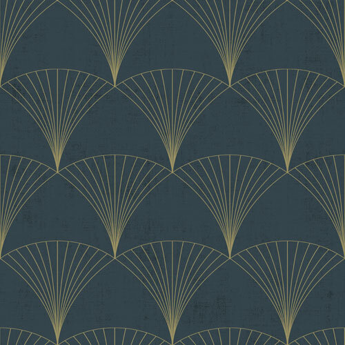 Dutch Wallcoverings Behang Design Chrysler Blue 12000