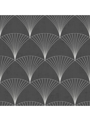 Dutch Wallcoverings Behang Design Chrysler Black 12001