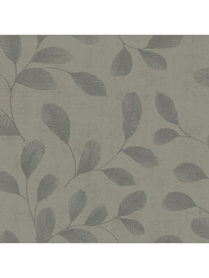 Dutch Wallcoverings Behang Design Leaves Grey 12018