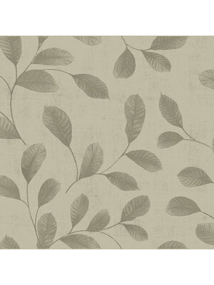 Dutch Wallcoverings Behang Design Leaves Grey-Beige 12020