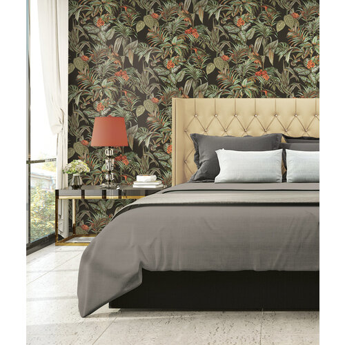 Dutch Wallcoverings Behang Embellish Bird Of Paradise Black De120015 Dutch Wallcoverings Behang Embellish Bird Of Paradise Black De120015