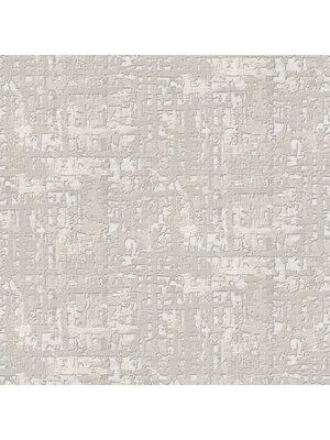 Dutch Wallcoverings Behang Embellish Fabric Abstract Silver De120092