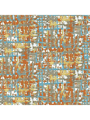 Dutch Wallcoverings Behang Embellish Fabric Abstract Multi De120098