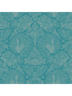 Dutch Wallcoverings Behang Escapade Pauw Groen/Blauw A222-14
