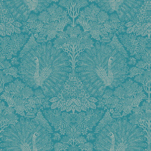 Dutch Wallcoverings Behang Escapade Pauw Groen/Blauw A222-14 Dutch Wallcoverings Behang Escapade Pauw Groen/Blauw A222-14
