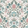 Dutch Wallcoverings Behang Escapade Bloem Beige/Groen/Rood A414-10