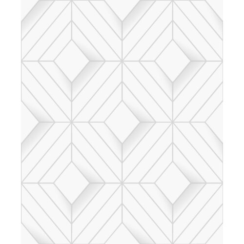 Dutch Wallcoverings Behang Galactik Ruit Wit/Lichtgrijs L614-00 Dutch Wallcoverings Behang Galactik Ruit Wit/Lichtgrijs L614-00