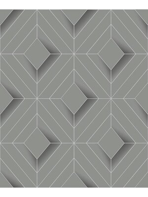 Dutch Wallcoverings Behang Galactik Ruit Grijs L614-09