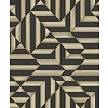 Dutch Wallcoverings Behang Galactik Ruit/Streep Bruin/Goud L858-09 Dutch Wallcoverings Behang Galactik Ruit/Streep Bruin/Goud L858-09