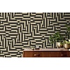 Dutch Wallcoverings Behang Galactik Ruit/Streep Bruin/Goud L858-09 Dutch Wallcoverings Behang Galactik Ruit/Streep Bruin/Goud L858-09
