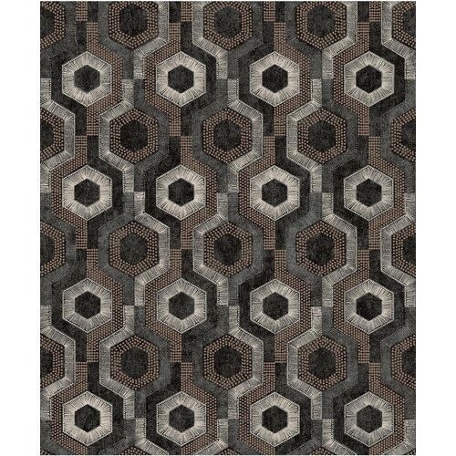 Dutch Wallcoverings Behang Galactik Dessin Bruin/Zilver L927-09 Dutch Wallcoverings Behang Galactik Dessin Bruin/Zilver L927-09