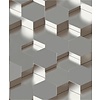 Dutch Wallcoverings Behang Galactik 3D Zeshoek Zilver L970-09 Dutch Wallcoverings Behang Galactik 3D Zeshoek Zilver L970-09