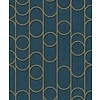 Dutch Wallcoverings Behang Galactik Dessin Blauw/Goud M240-01 Dutch Wallcoverings Behang Galactik Dessin Blauw/Goud M240-01