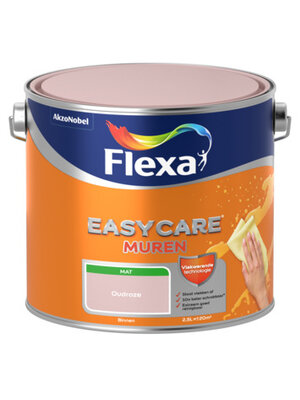 Flexa Easycare Muurverf Mat - Oudroze - 2,5 liter Flexa Easycare Muurverf Mat - Oudroze - 2,5 liter