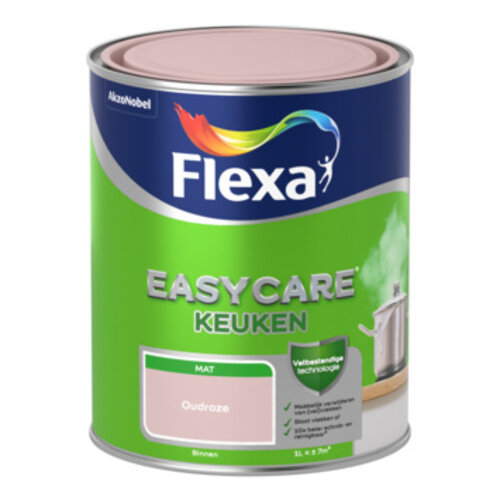 Flexa Easycare Muurverf Keuken Mat - Oudroze - 1 liter Flexa Easycare Muurverf Keuken Mat - Oudroze - 1 liter