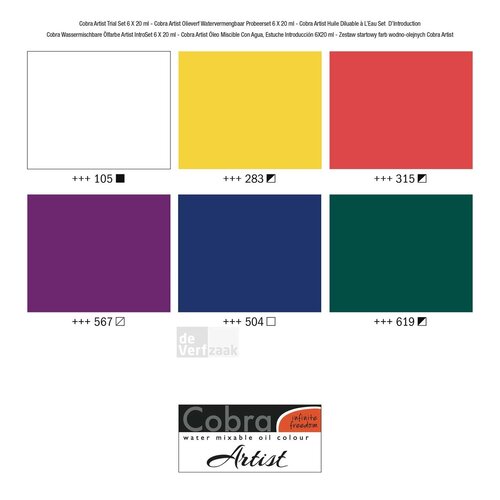 Cobra Artist proefpakket 6 x 20 ml