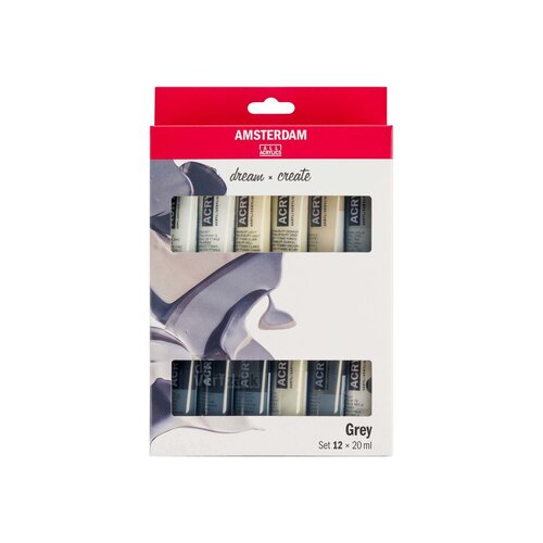 Amsterdam Set 12 x 20 ml - Grijs Amsterdam Set 12 x 20 ml - Grijs