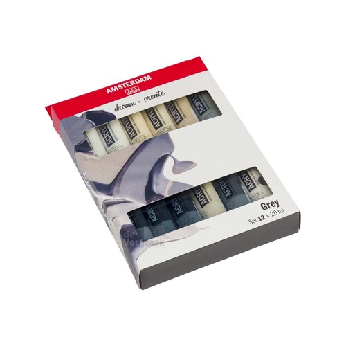 Amsterdam Set 12 x 20 ml - Grijs Amsterdam Set 12 x 20 ml - Grijs