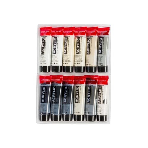 Amsterdam Set 12 x 20 ml - Grijs Amsterdam Set 12 x 20 ml - Grijs
