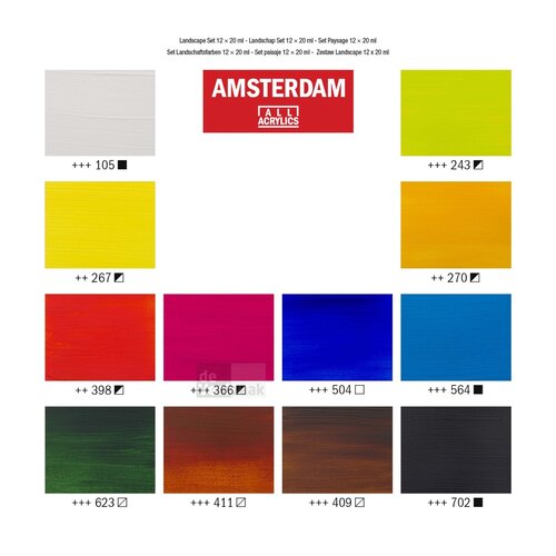 Amsterdam Set 12 x 20 ml - Landschap Amsterdam Set 12 x 20 ml - Landschap