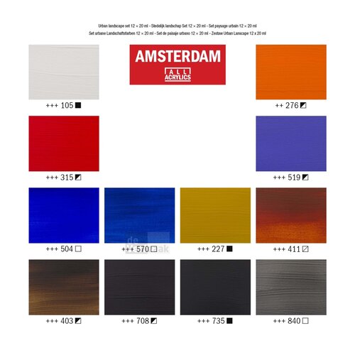 Amsterdam Set 12 x 20 ml - Stadslandschap Amsterdam Set 12 x 20 ml - Stadslandschap