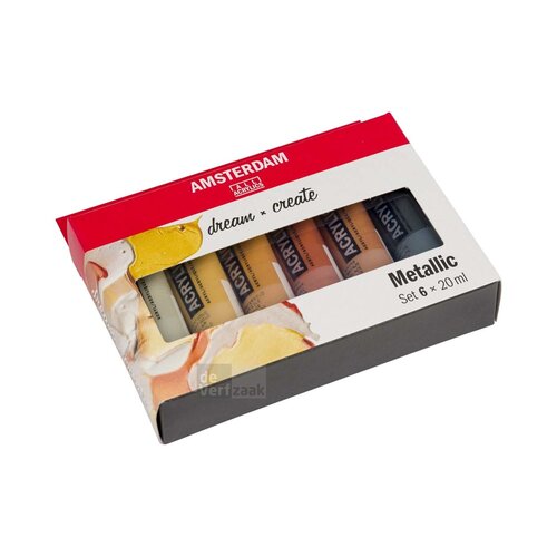 Amsterdam Set 6 x 20 ml - Metallic